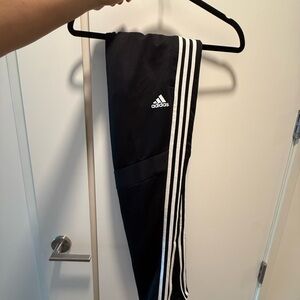 Adidas skinny zip Black Track Pants